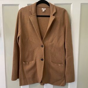 J. Crew Factory Tan Sweater-Blazer